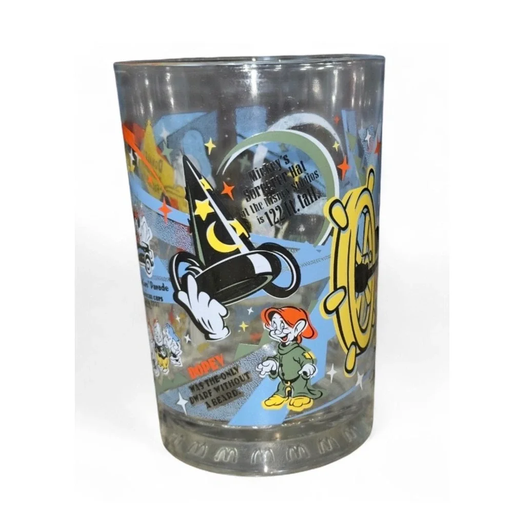 McDonalds Disney 100 Years of Magic Glass Mickey Mouse Donald Duck 2002 Vintage